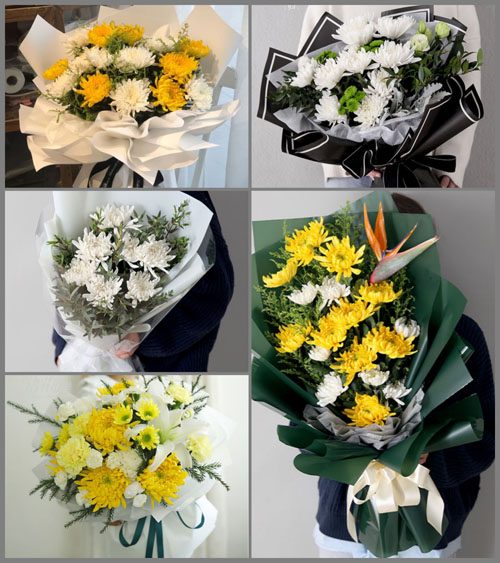 贵州遵义汇川区芝麻镇竹元村白事花束代送